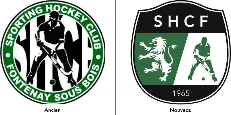 Évolution du blason du SHCF
